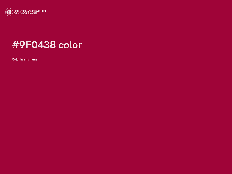 #9F0438 color image