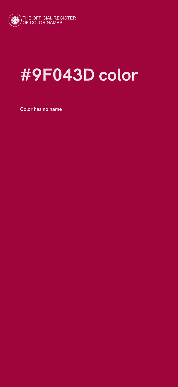 #9F043D color image