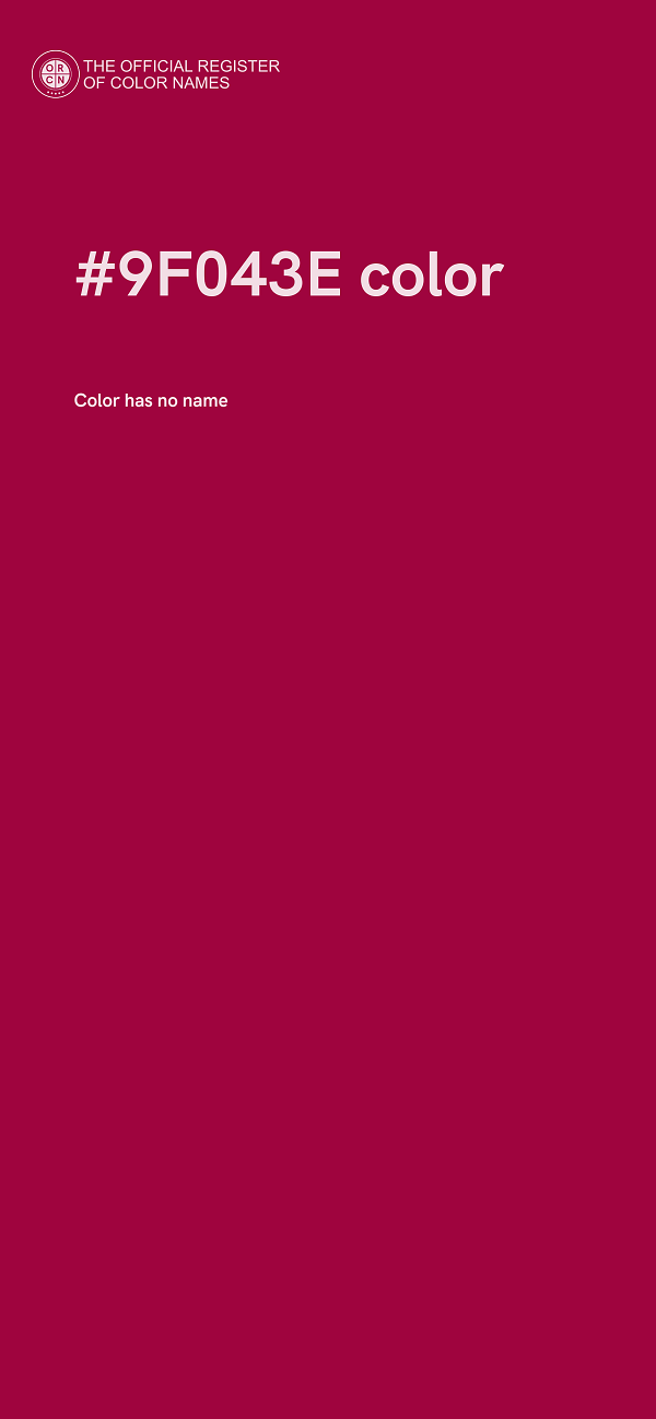 #9F043E color image