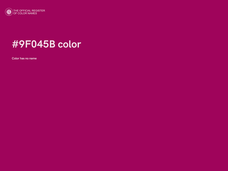 #9F045B color image