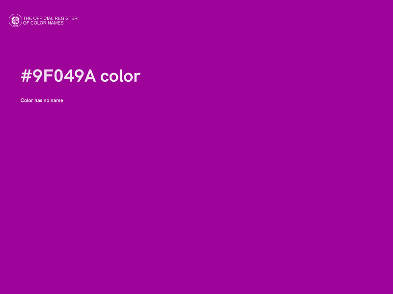 #9F049A color image