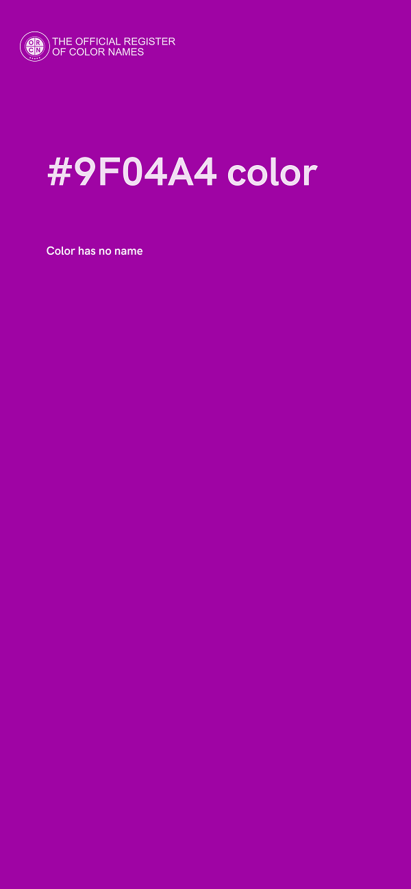 #9F04A4 color image