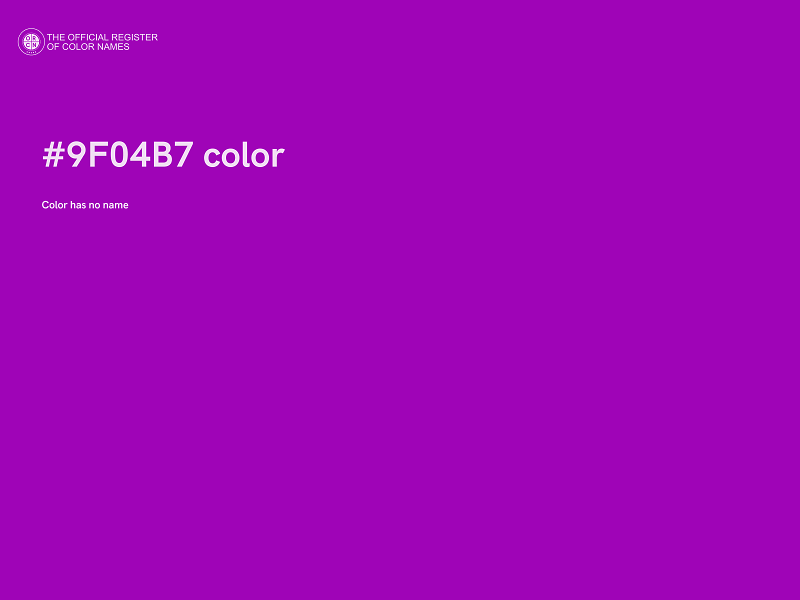 #9F04B7 color image