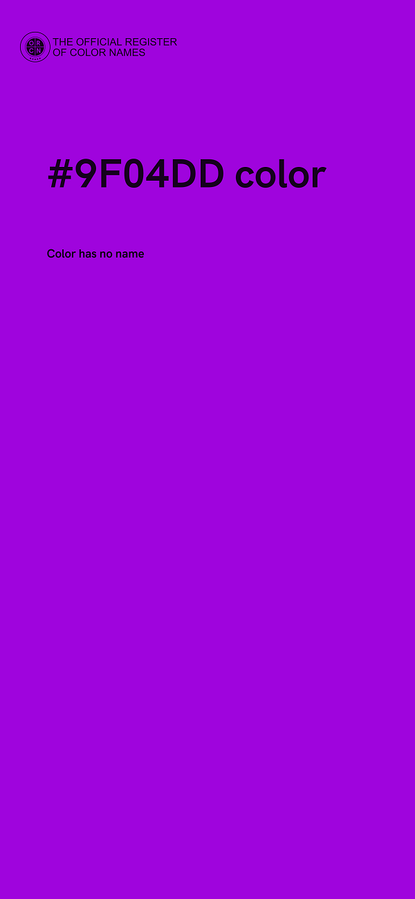 #9F04DD color image