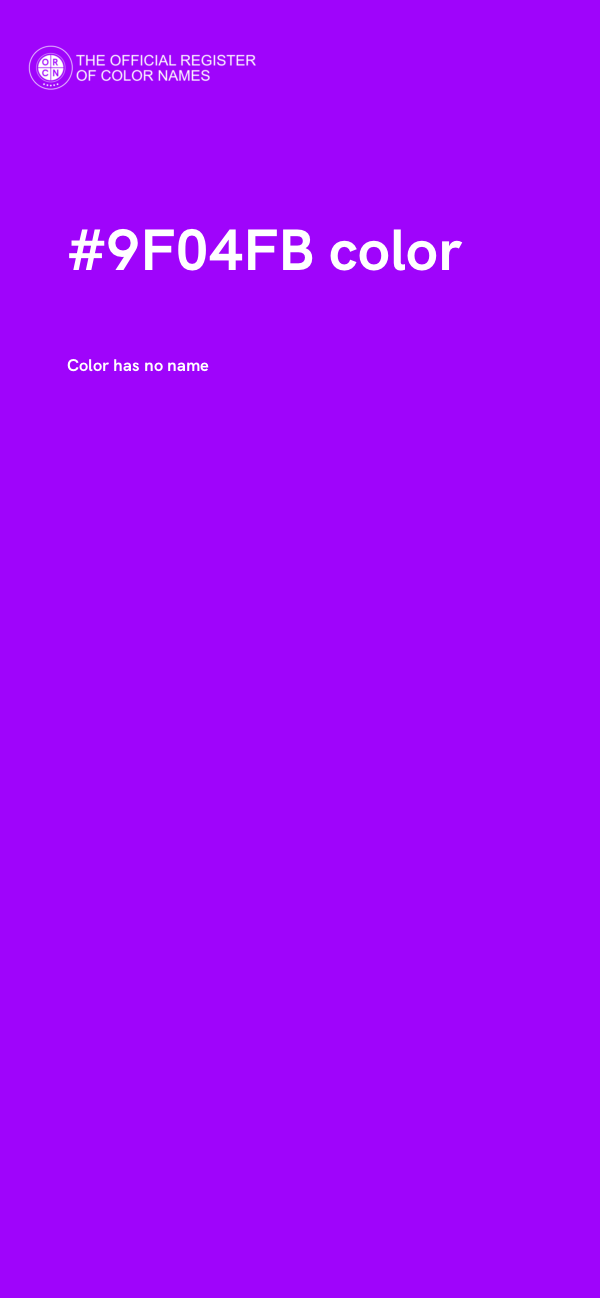 #9F04FB color image
