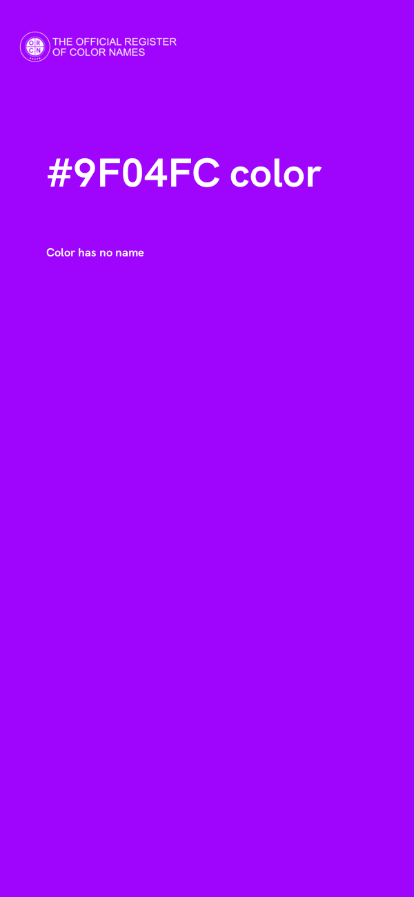 #9F04FC color image