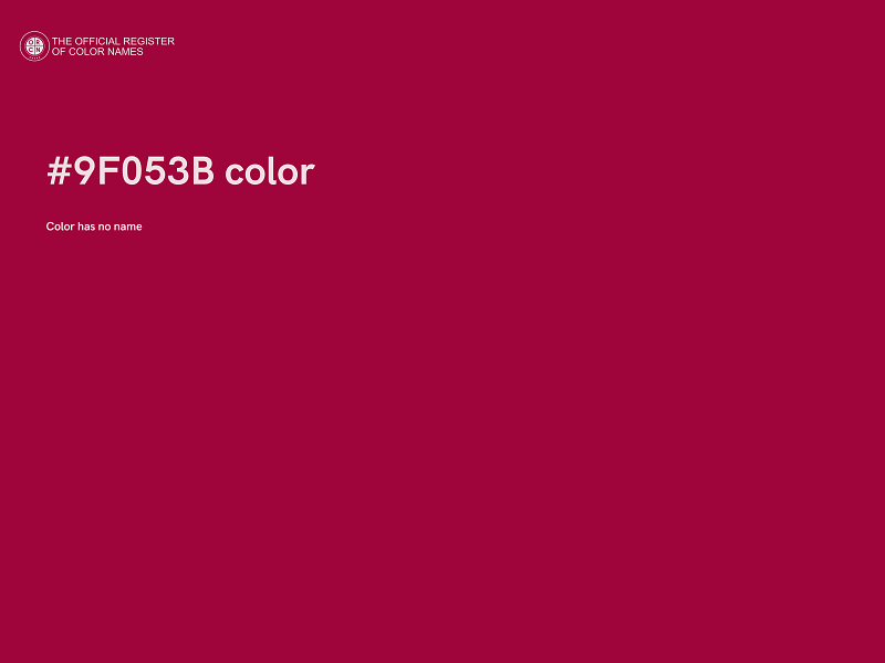 #9F053B color image