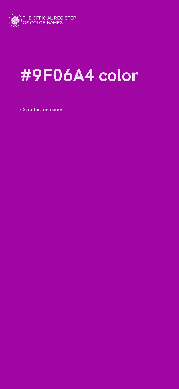 #9F06A4 color image