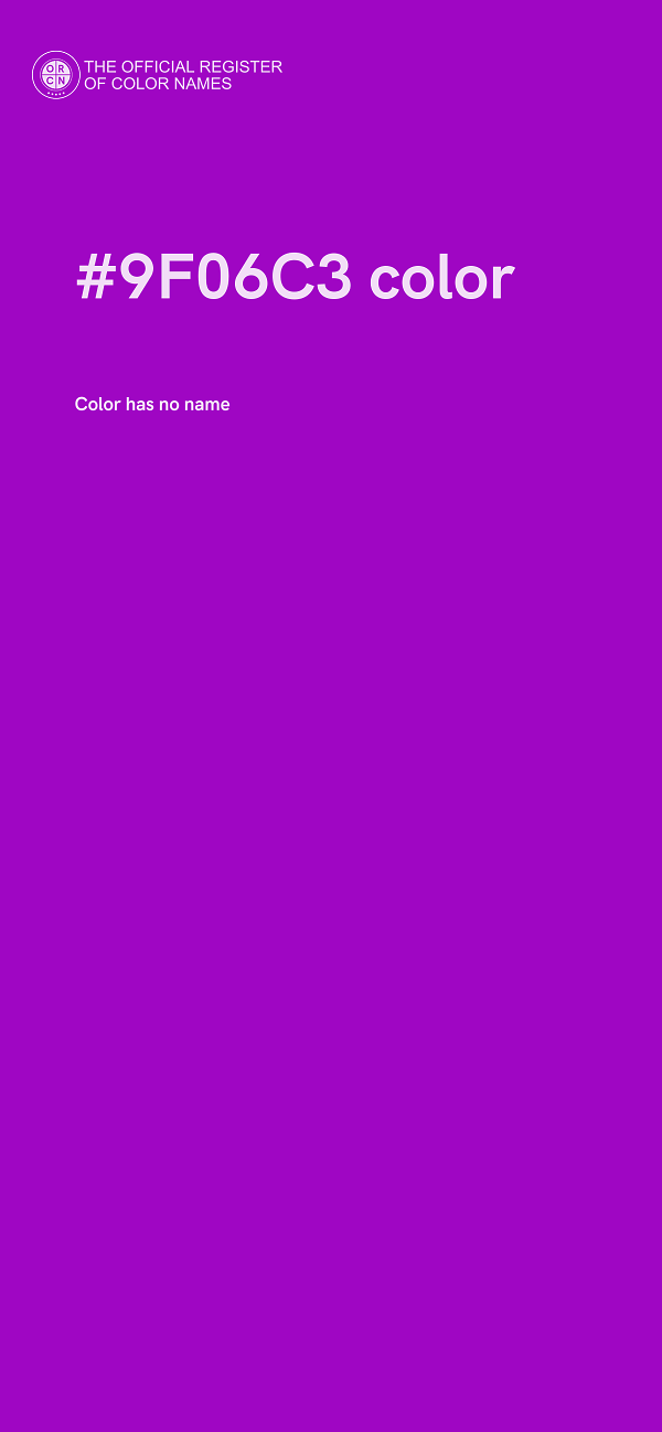 #9F06C3 color image