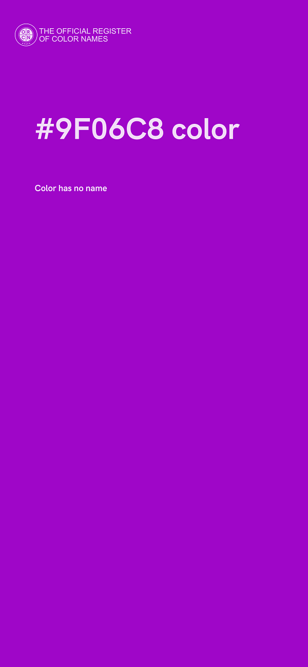 #9F06C8 color image