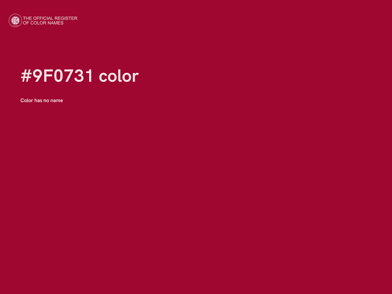 #9F0731 color image