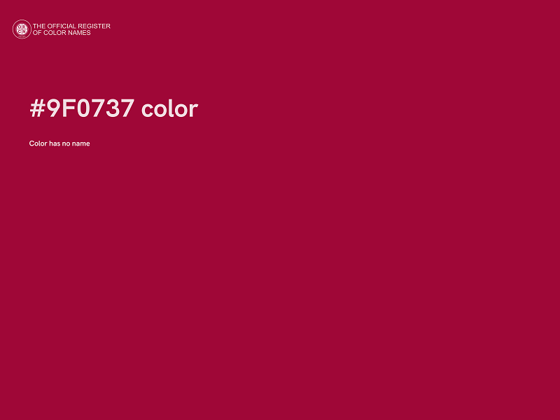 #9F0737 color image