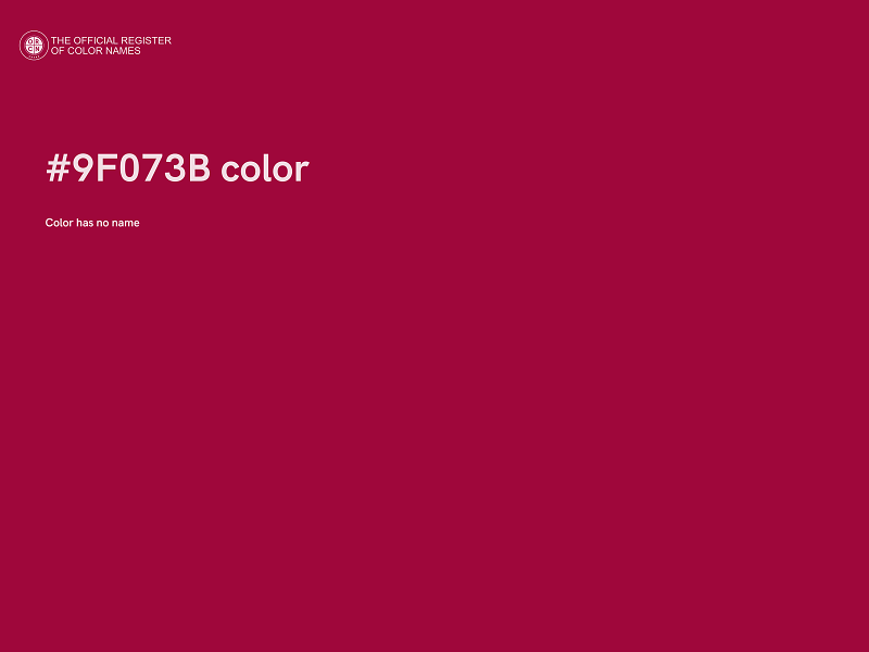 #9F073B color image