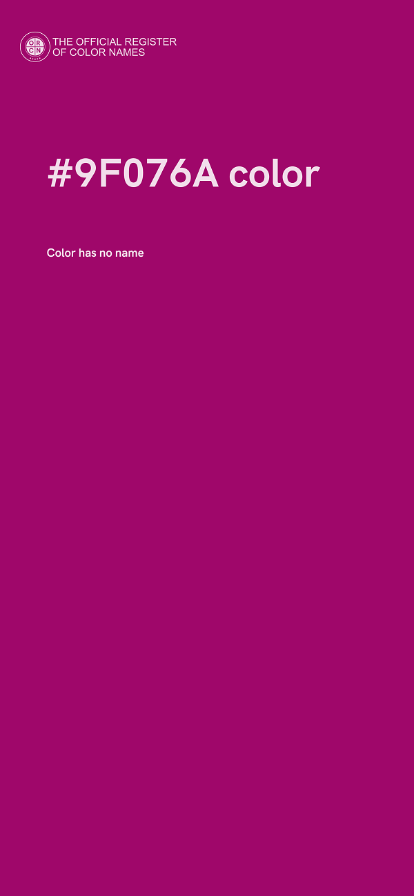 #9F076A color image