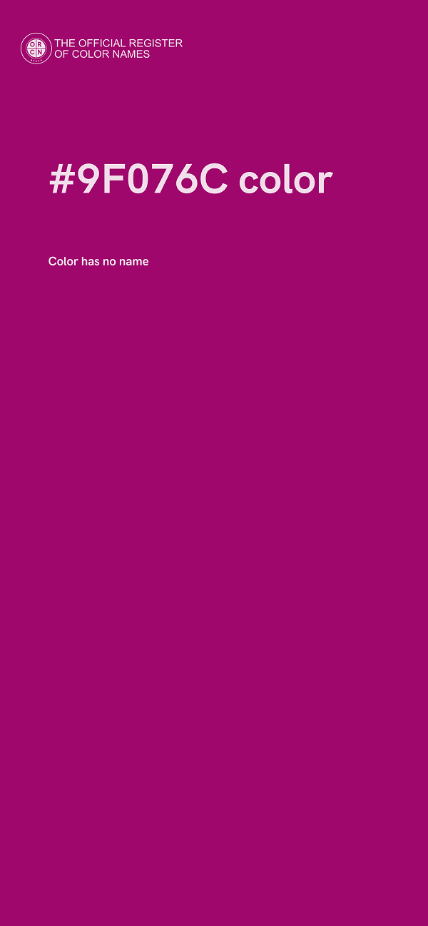 #9F076C color image