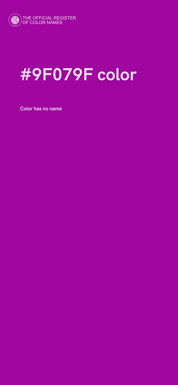 #9F079F color image