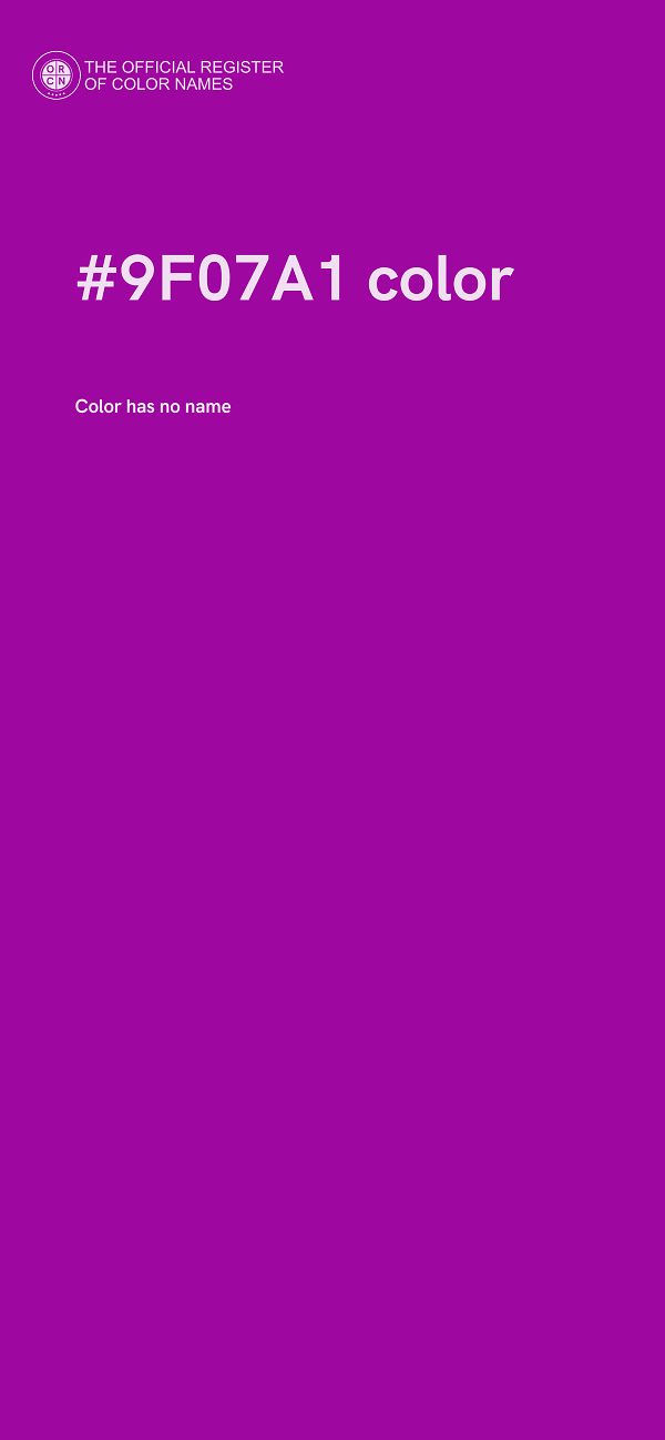 #9F07A1 color image