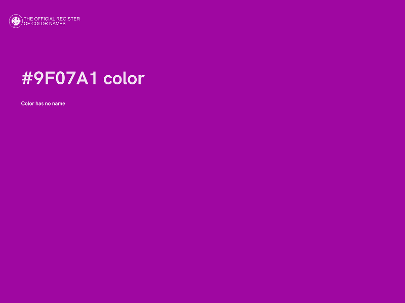 #9F07A1 color image