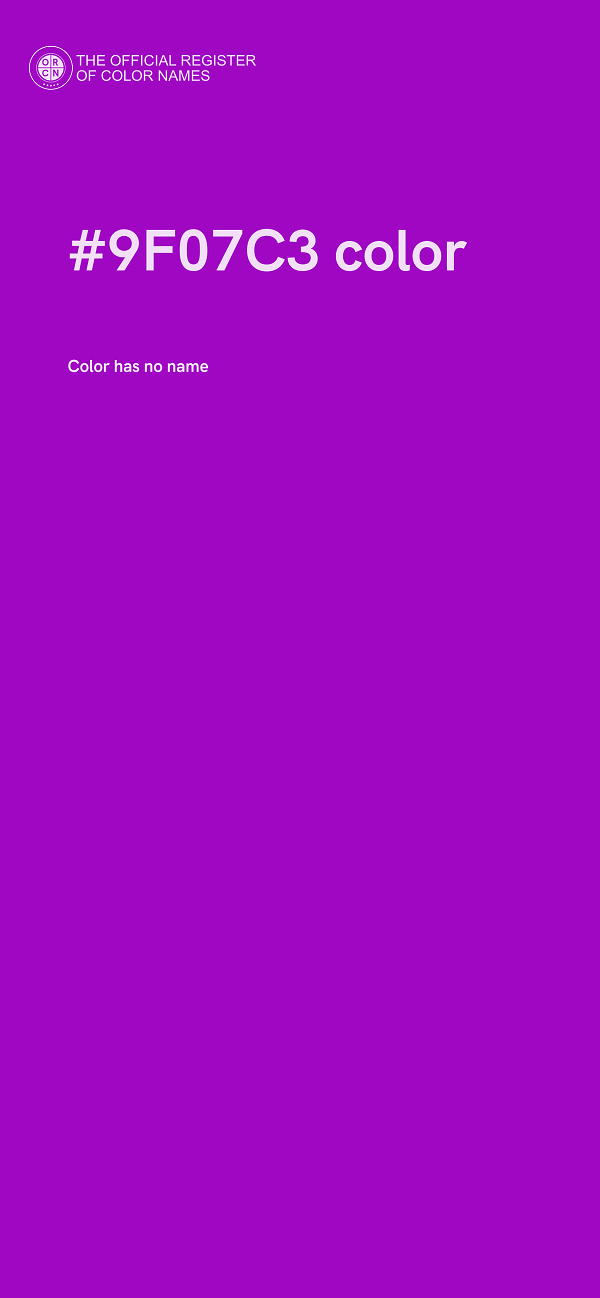 #9F07C3 color image