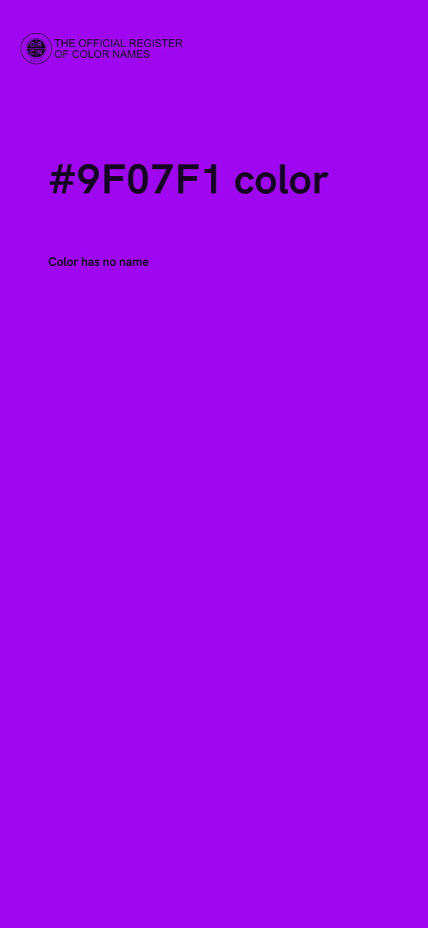#9F07F1 color image