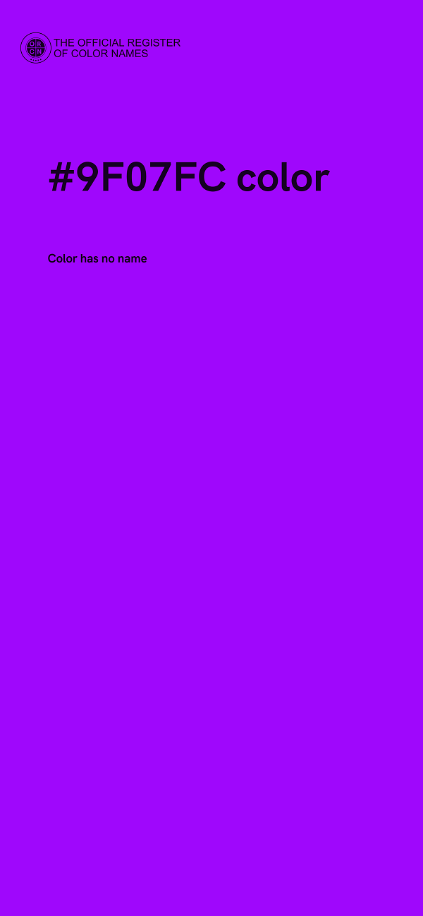 #9F07FC color image