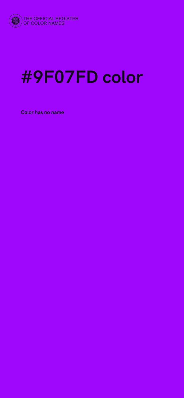 #9F07FD color image