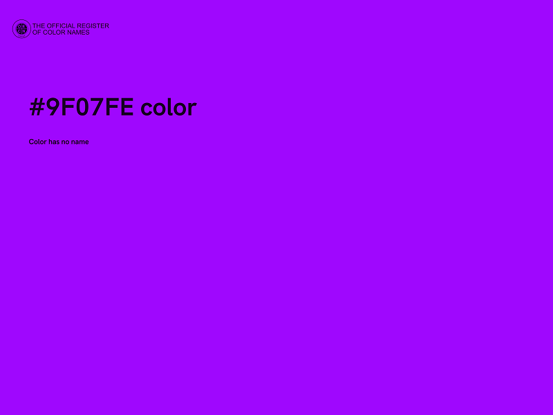 #9F07FE color image