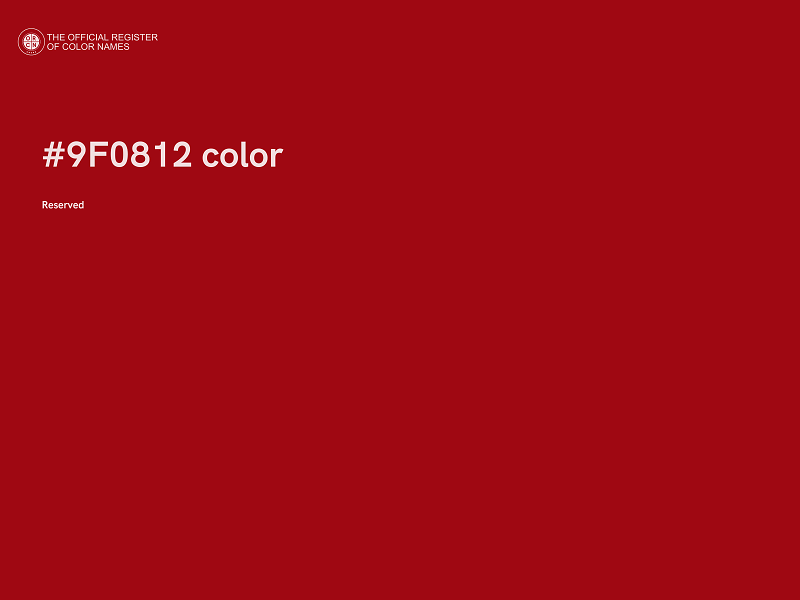 #9F0812 color image