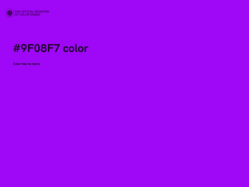 #9F08F7 color image
