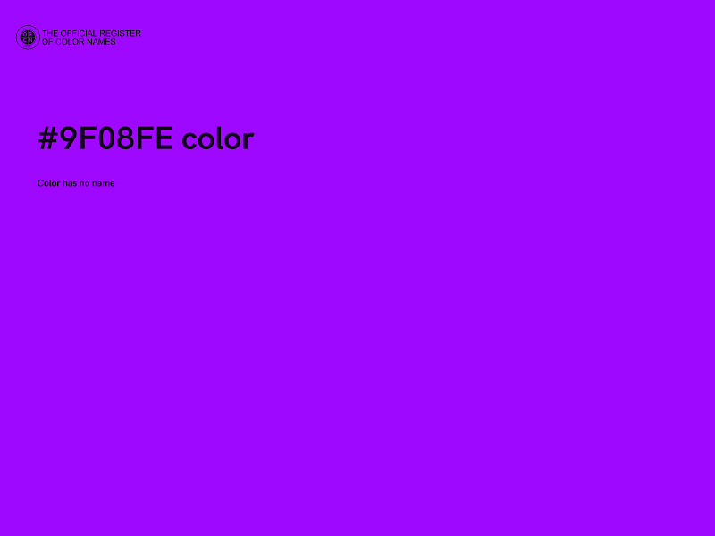 #9F08FE color image