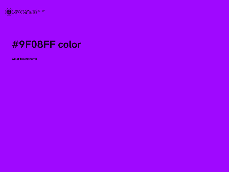 #9F08FF color image