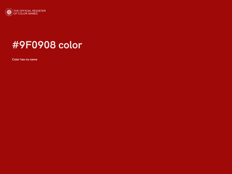 #9F0908 color image