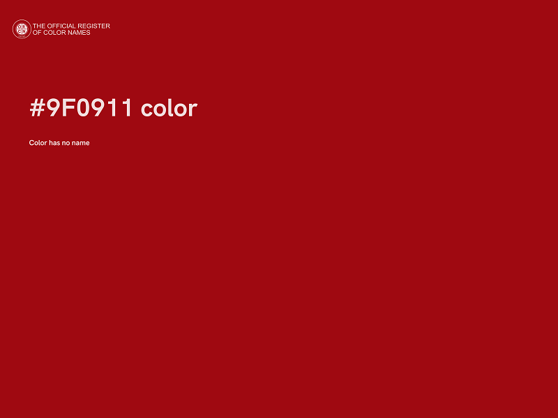 #9F0911 color image