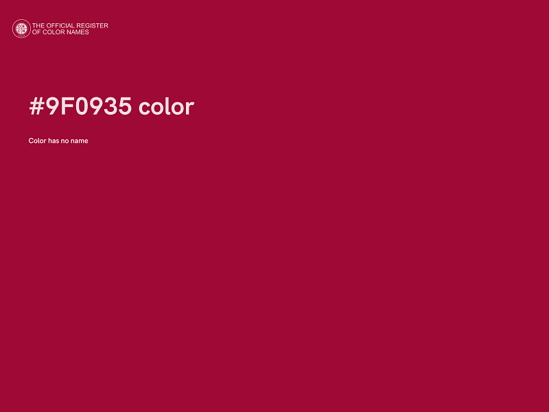 #9F0935 color image