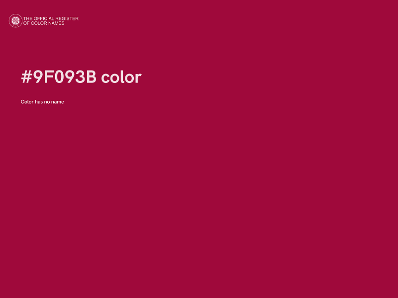 #9F093B color image