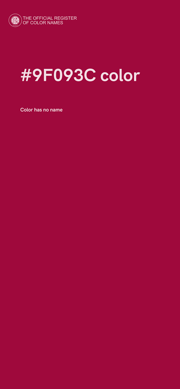 #9F093C color image