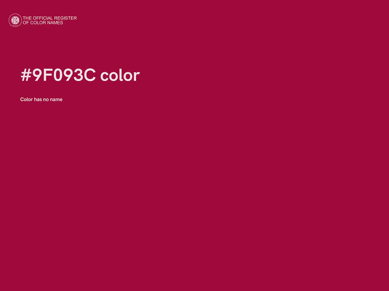 #9F093C color image