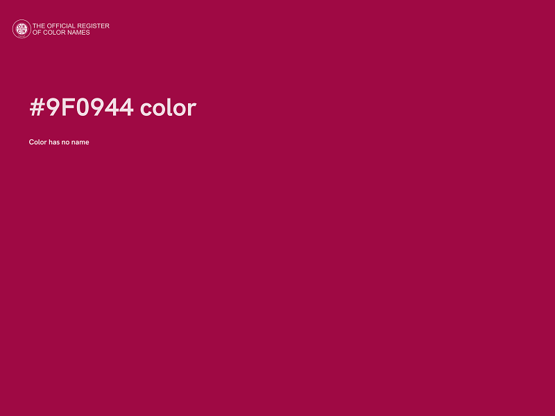 #9F0944 color image