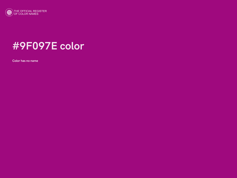 #9F097E color image