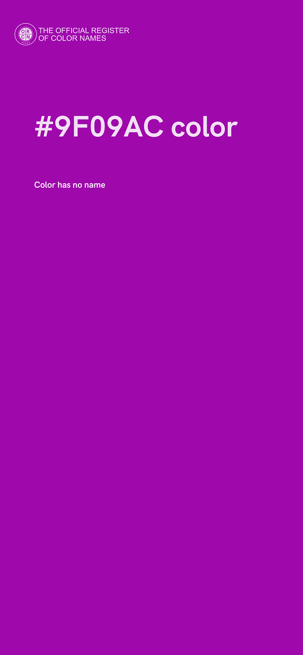 #9F09AC color image