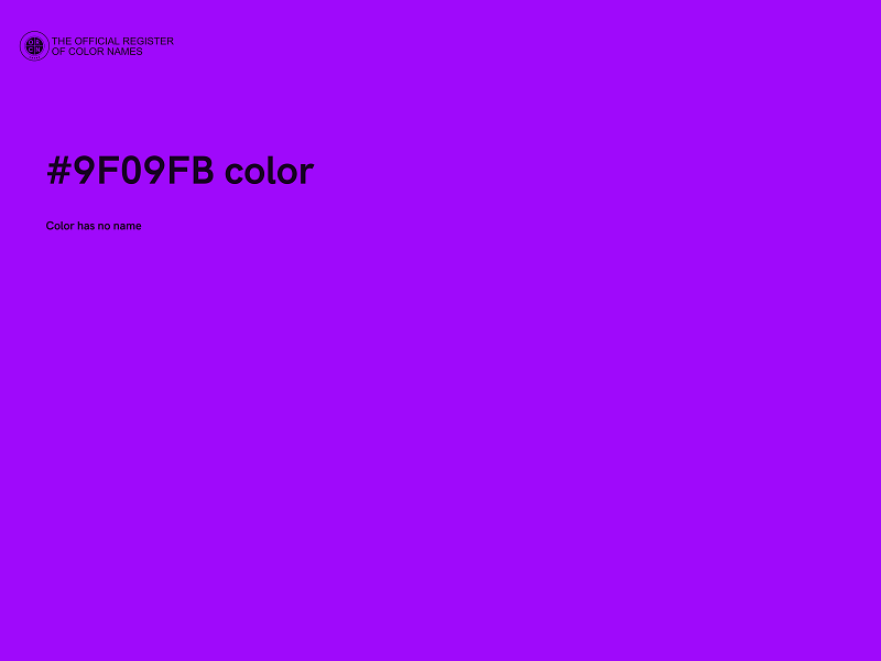 #9F09FB color image
