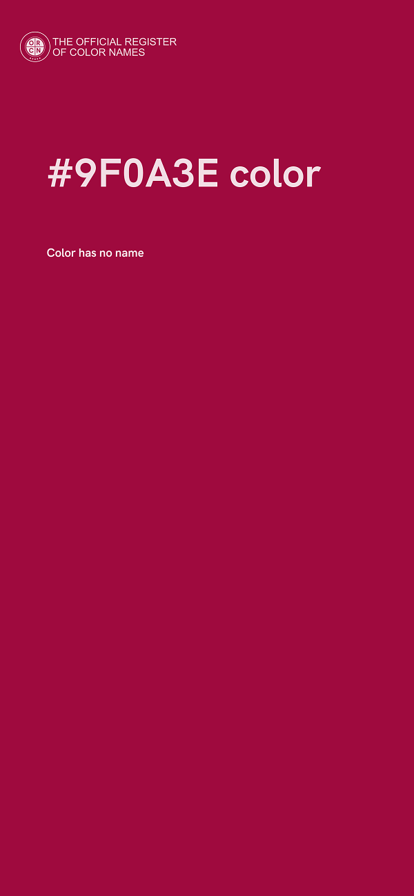 #9F0A3E color image