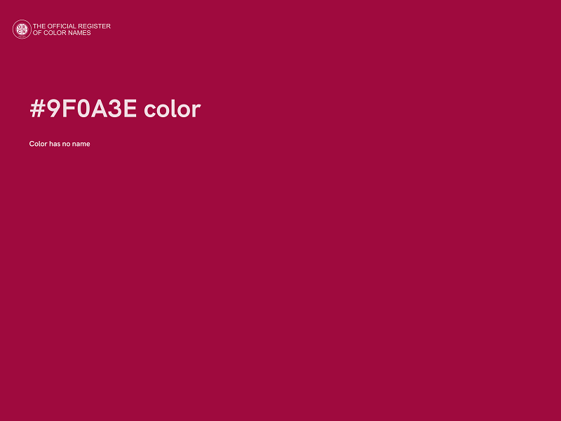 #9F0A3E color image