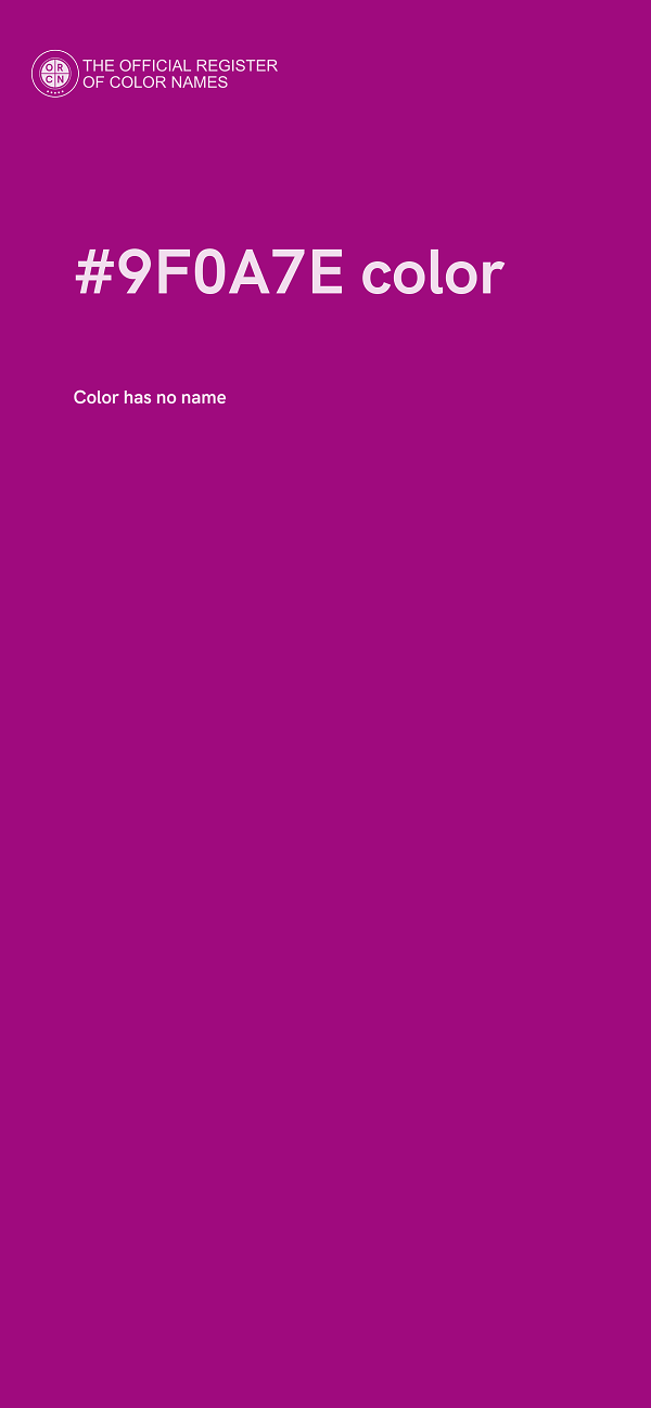 #9F0A7E color image