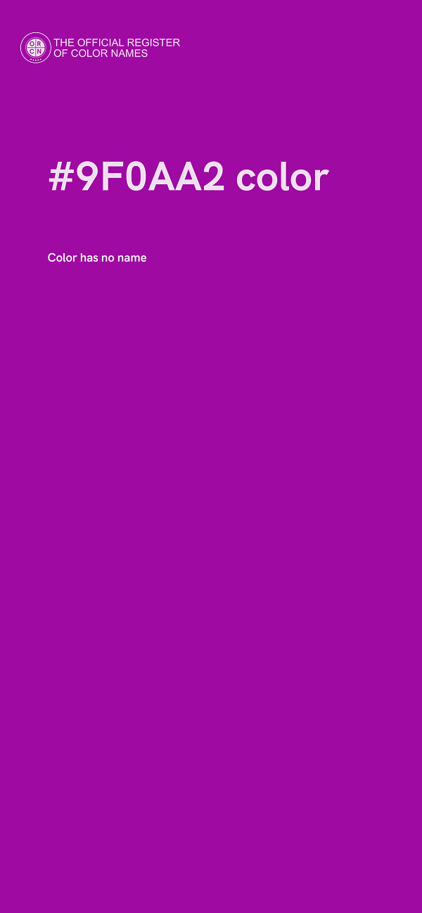 #9F0AA2 color image