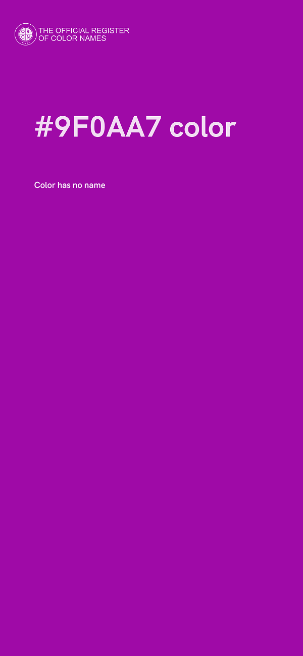 #9F0AA7 color image