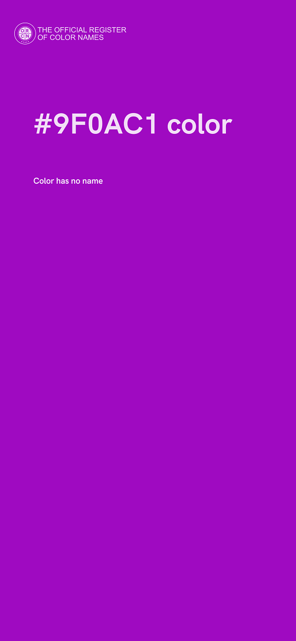 #9F0AC1 color image