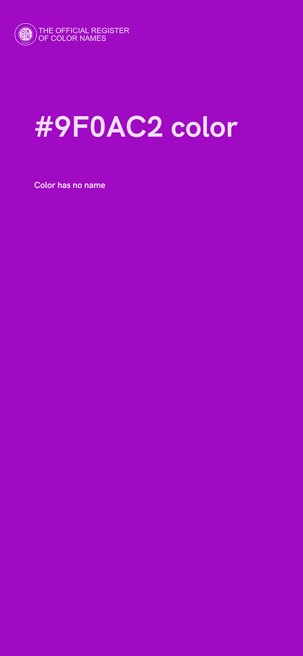 #9F0AC2 color image