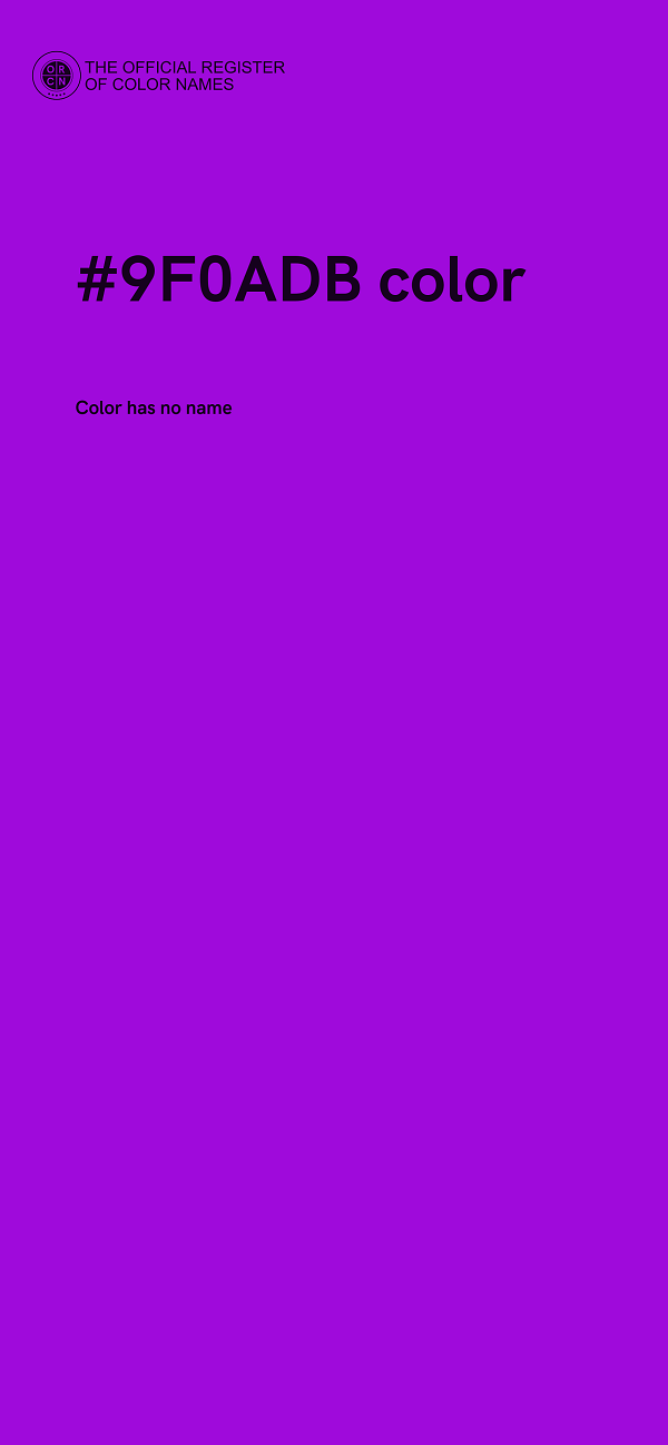 #9F0ADB color image