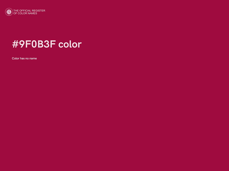 #9F0B3F color image